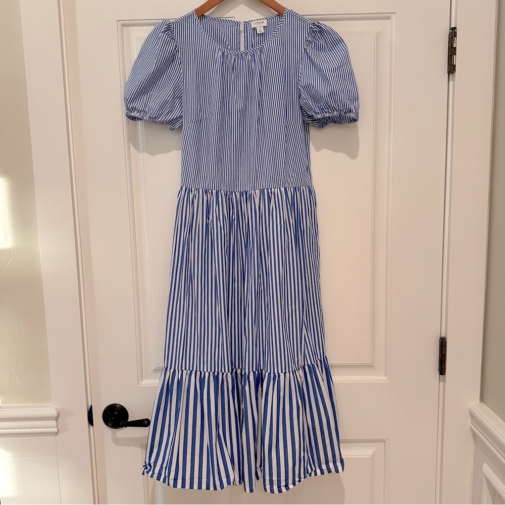 JCREW factory puff sleeved tiered Dress, Size 2